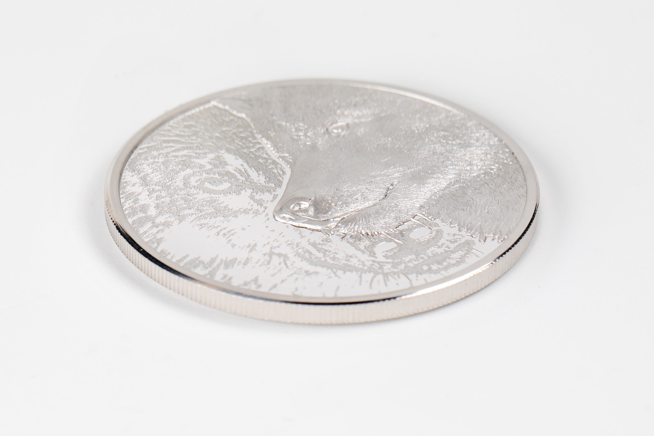 Mongolia, 25000 Togrog 2020. The Mystic Wolf. 1oz Platinum
