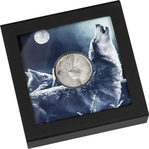 Mongolia, 25000 Togrog 2020. The Mystic Wolf. 1oz Platinum