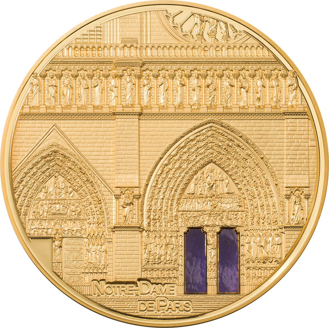 Palau, 500 dollars 2021. Tiffany Art Metropolis - Paris. 5 Oz. Gold ,9999