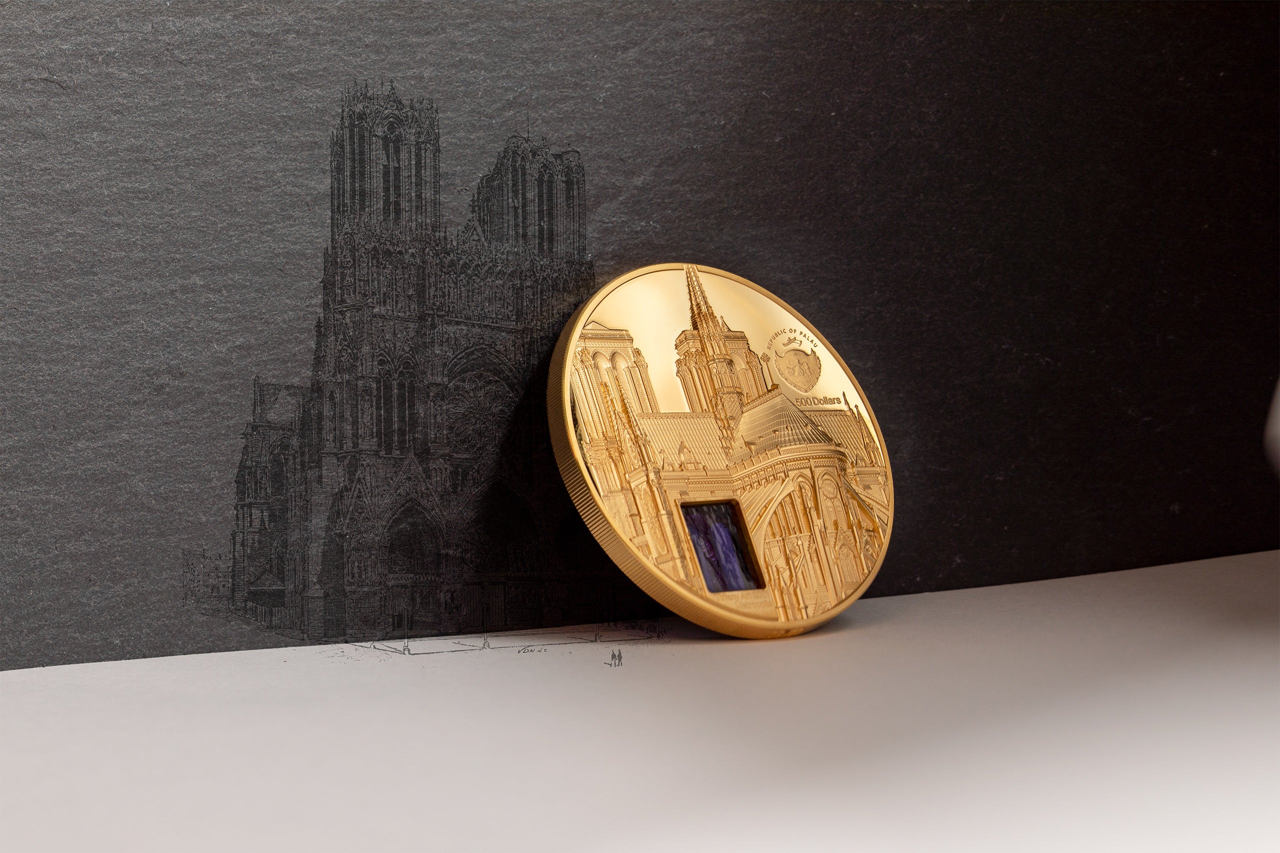 Palau, 500 dólares 2021. Tiffany Art Metropolis - París. 5 oz. Oro 9999