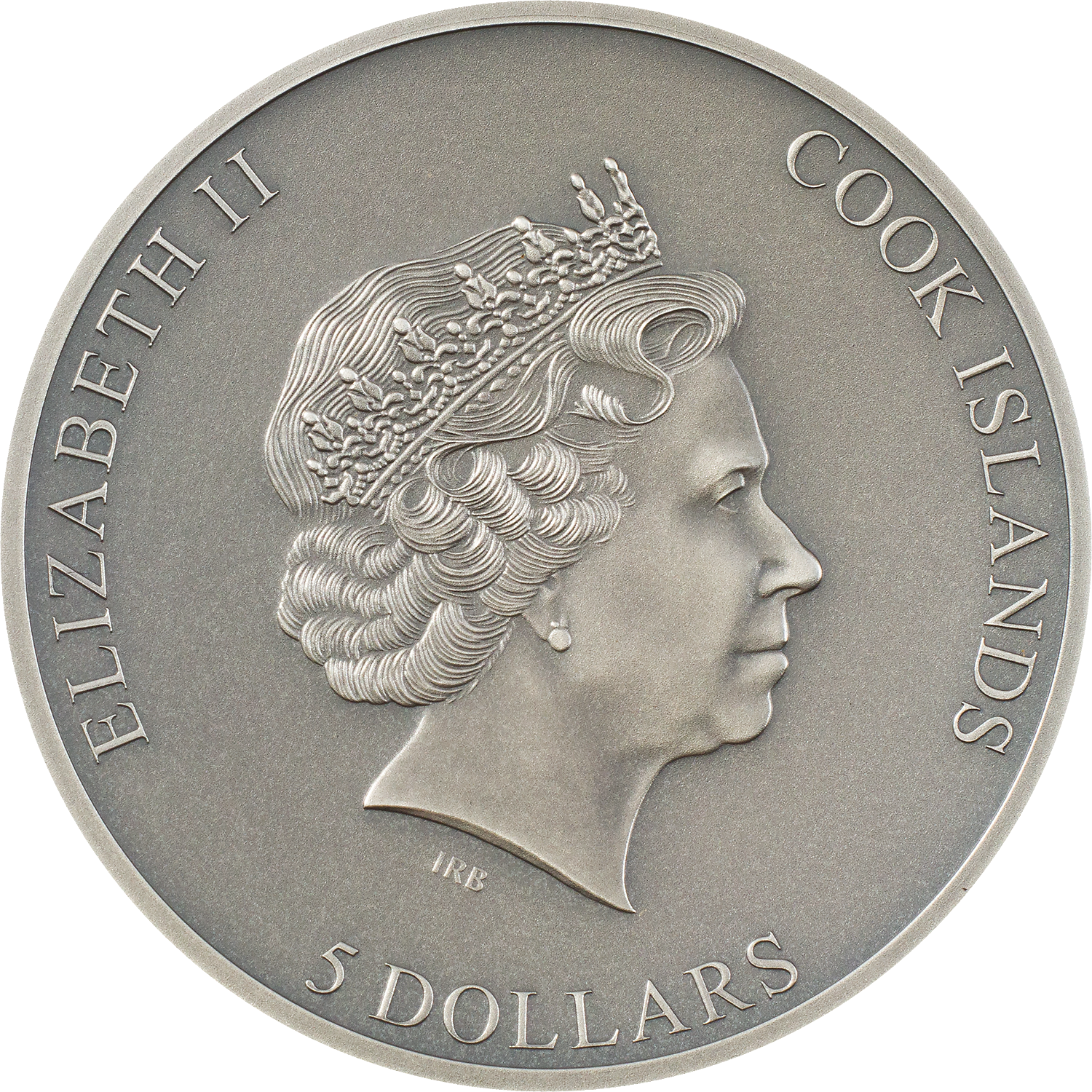 Cook Islands. 5 Dollars 2022. Untrapped. 1 Oz Silver