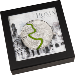Palau, 20 dollars 2022. Tiffany Art Metropolis - Roma 3 Oz Silver Coin