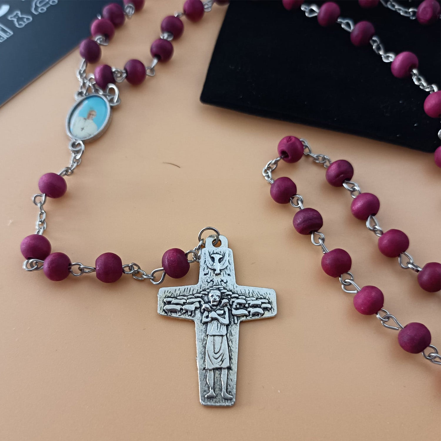 Pope Francis I Rosary with Rose-Scented Beads