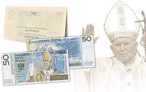Authentic World Currency - 50 Zloty from John Paul II
