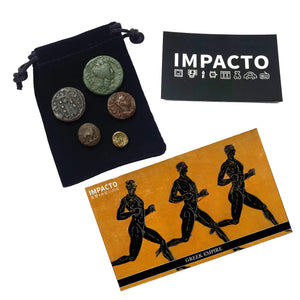 5 Original Greek Empire Coins in a Coin Grab Bag - Rare Coins of Heroes, Gods and Polis - Limited Coins Collection