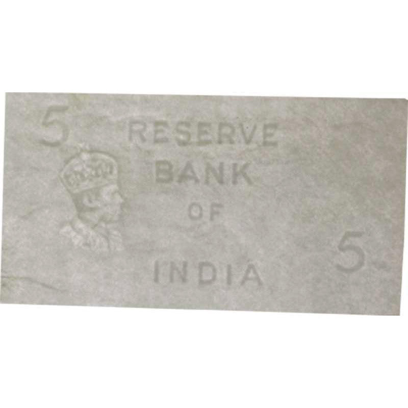 WWII Collectible: 5 Rupee Banknote from S.S. Breda Shipwreck