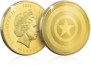 Colección completa Capitán America - 12+2 monedas Edición Limitada y Oficial Marvel.