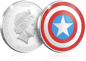 Colección completa Capitán America - 12+2 monedas Edición Limitada y Oficial Marvel.