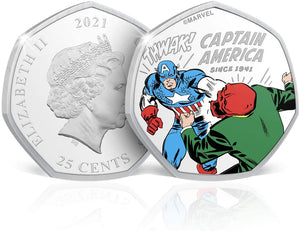 Colección completa Capitán America - 12+2 monedas Edición Limitada y Oficial Marvel.