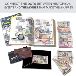 World Currency Collection – 100 Uncirculated Banknotes from Different Countries