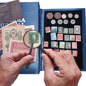 World War I - Complete Collection of original banknotes, stamps and coins 1914-1918