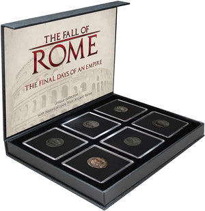 The Fall of Rome. The last days of the Empire. 6 authentic coins