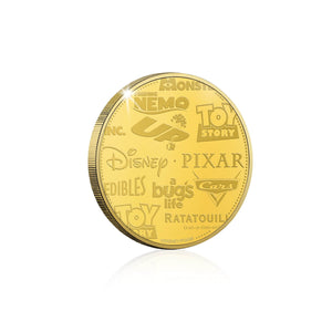 Disney Pixar Bichos - Moneda / Medalla conmemorativa acuñada con baño en Oro 24 quilates y coloreada a 4 colores - 44mm