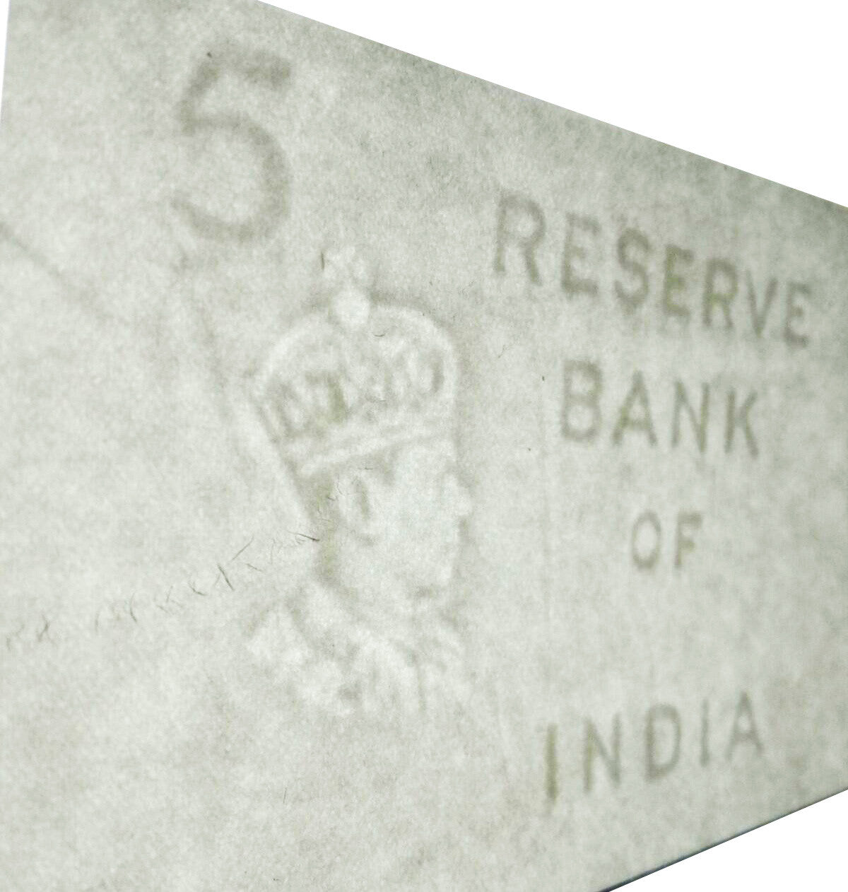 WWII Collectible: 5 Rupee Banknote from S.S. Breda Shipwreck