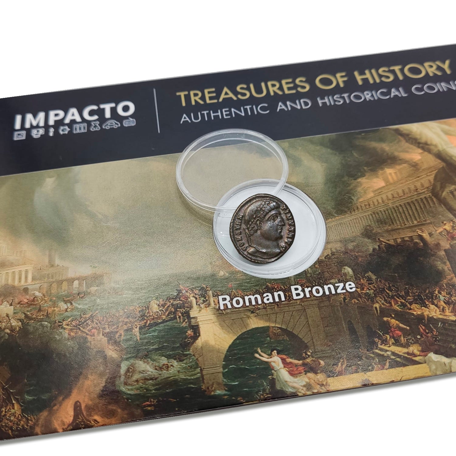 Ancient Coins - Roman Empire, 1 Original Coin of Constantine I the Great, the First Christian Emperor - Includes Certificate of Authenticity
