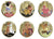 Disney Colección Completa de Clásicos 01 - 6 Monedas / Medallas conmemorativas acuñadas con baño en Oro 24 quilates y coloreadas a 4 colores - 44mm