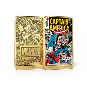 Marvel Comics Colección Completa Capitán América, 6 Lingotes bañados en Oro 24 Quilates