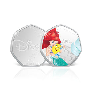 Colección Completa Princesas Disney 01 - 6 Monedas con baño en Plata .999
