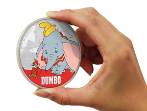 Disney Dumbo Edición Luxe - Moneda / Medalla bañada en Plata .999 - 65mm