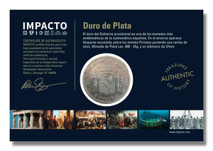 Los Duros de Plata - 5 Pesetas 1870. República