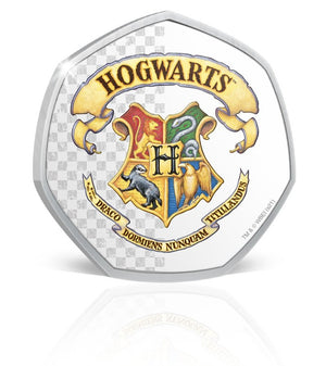 Harry Potter - Moneda Hogwarts Crest en Blister individual