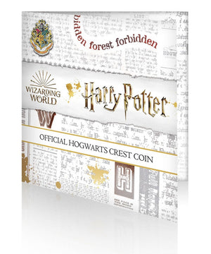Harry Potter - Moneda Hogwarts Crest en Blister individual