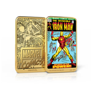 Marvel Comics Colección Completa Iron Man, 6 Lingotes bañados en Oro 24 Quilates