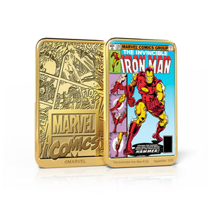 Marvel Comics Colección Completa Iron Man, 6 Lingotes bañados en Oro 24 Quilates
