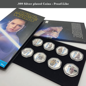 Star Wars El ascenso de Skywalker - Lado Luminoso - Colección completa 8 Monedas