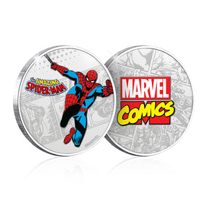 Marvel Comics 80 Aniversario Edición Luxe - Moneda / Medalla bañada en Plata .999 - 65mm