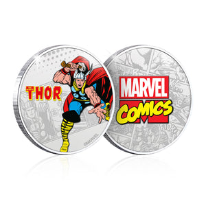 Marvel Comics 80 Aniversario Edición Luxe - Moneda / Medalla bañada en Plata .999 - 65mm