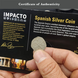 Authentic Ancient Coin - The Pirates' Money during the reign of King Philip IV of Spain 1622-1665