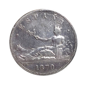 Los Duros de Plata - 5 Pesetas 1870. República