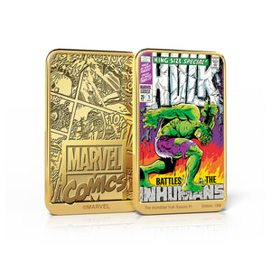 Marvel Comics Colección Completa El Increible Hulk, 6 Lingotes bañados en Oro 24 Quilates