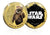 Star Wars Trilogía Original Episodios IV - VI - Wicket W. Warrick - Moneda / Medalla conmemorativa acuñada con baño en Oro 24 quilates y coloreada a 4 colores - 44mm