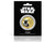 Star Wars Trilogía Original Episodios IV - VI - Yoda - Moneda / Medalla conmemorativa acuñada con baño en Oro 24 quilates y coloreada a 4 colores - 44mm