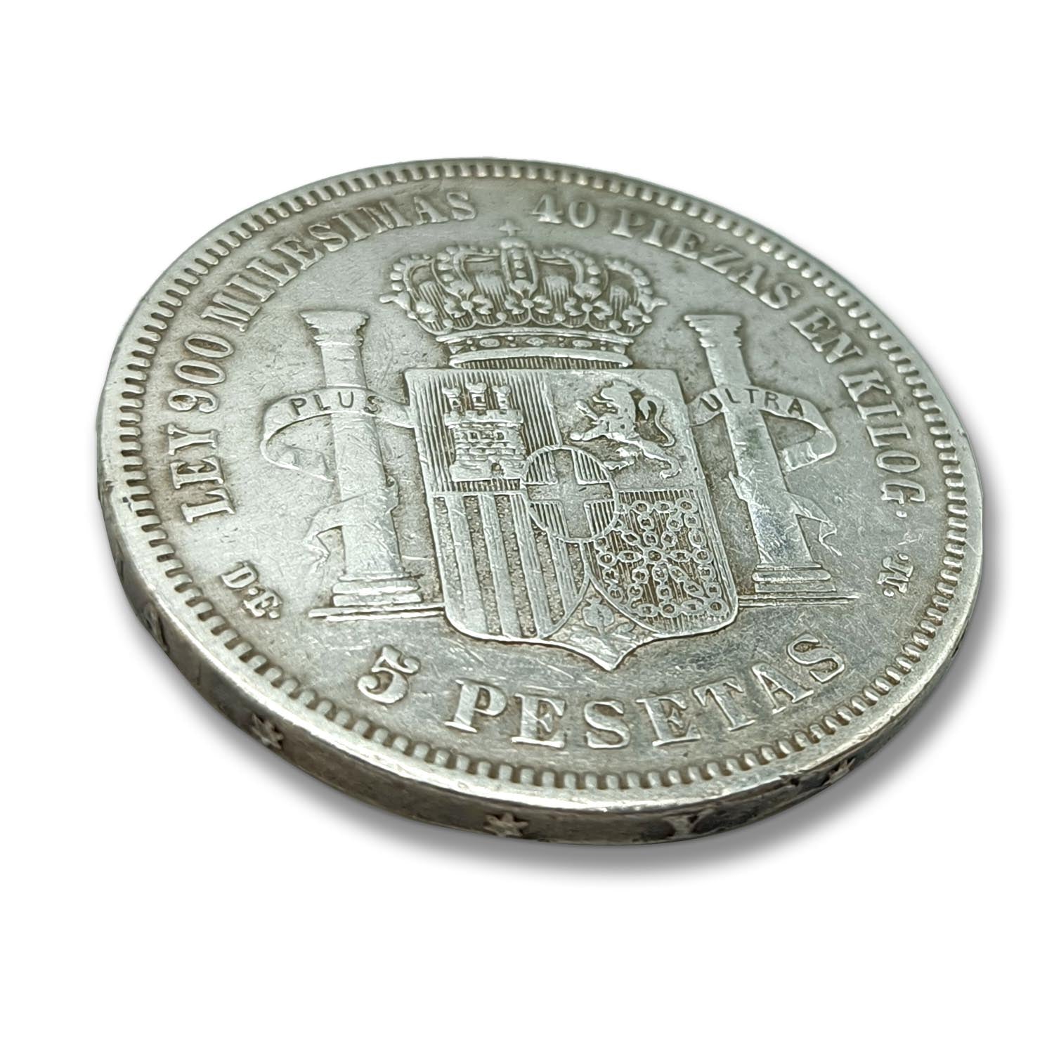 Los Duros de Plata - 5 Pesetas 1871/74. Amadeo I
