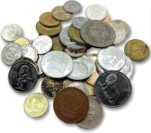 Genuine collectible coins - 500 different World Coins - Treasure of the 7 Seas - Inspected by Experts