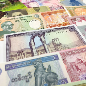 World Paper Money - 25 Banknotes from Asia