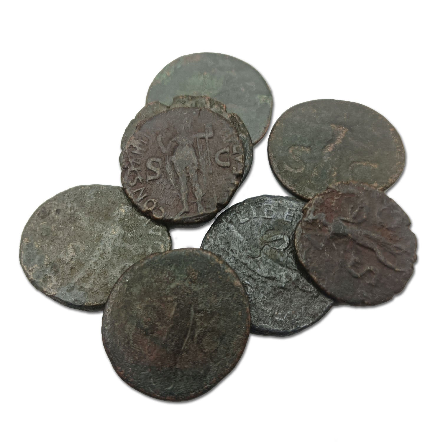 Original antike Münze des Römischen Reiches - Claudius I., vom Schwächsten zum Kaiser. Bronze As