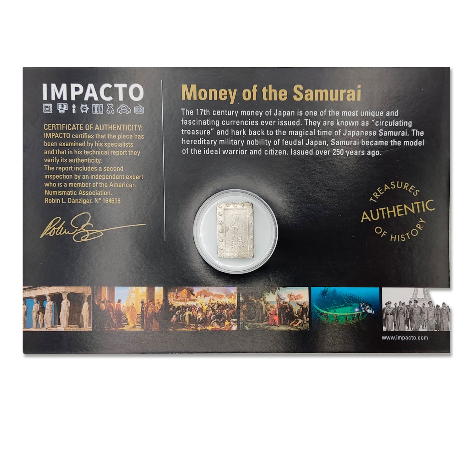 Authentic Japanese coin 1 Bu | Tokugawa period | Certified