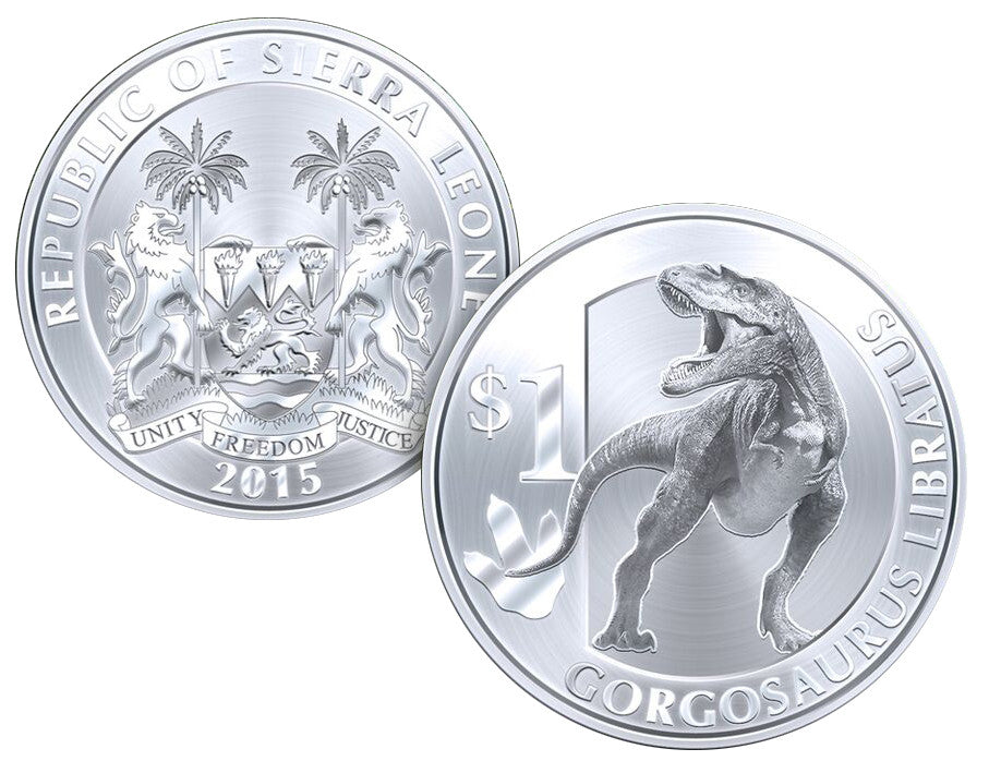Sierra Leona - 1 dollar 2015 Dinosaurs. Gorgosaurus