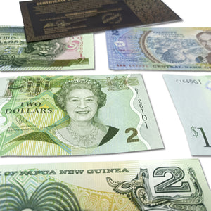 World Paper Money - 5 Banknotes from Oceania