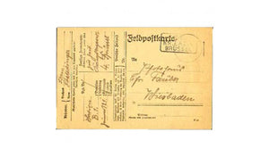 Authentic Philatelic Document - World War I, 1914-1918